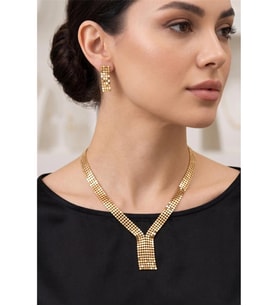 ZIRH METAL KOLYE KÜPE SET