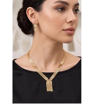 ZIRH METAL KOLYE KÜPE SET