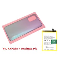 Tkgz Oppo A54 Arka Pil Batarya Kapağı + PİL (CAM) MAVİ
