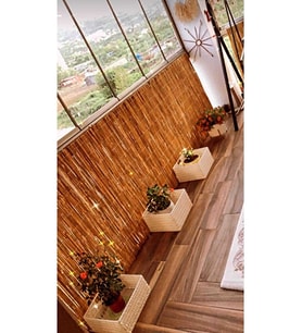 Kamış Hasır Çit Bambu Doğal 1m X 5m Dekoratif Ürün