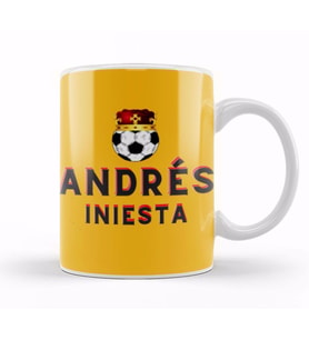 Andrés Iniesta Art Gift Kupa Bardak Porselen