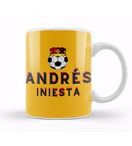 Andrés Iniesta Art Gift Kupa Bardak Porselen