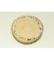 Beyaz Turkuaz Taşı YARIM Dizi Royal Quality 8mm (18cm uzunluğundadır)