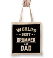 Fathers Day World's Best Fisherman And Dad Bez Çanta Uzun Saplı