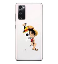 Samsung Galaxy S20 FE Uyumlu One Piece Luffy Tasarımlı Şeffaf Telefon Kılıfı