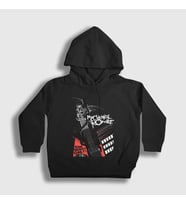 Presmono Unisex Çocuk Siyah One Night My Chemical Romance Kapüşonlu Sweatshirt 71682tt