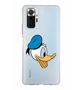 Xiaomi Redmi Note 10 Pro Uyumlu Kapak Donald Duck Tasarımlı Şeffaf Silikon Kılıf