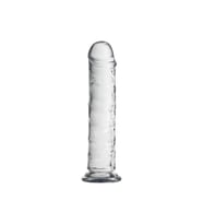 MYST COLOR Dildo Realistik Jel Dokuda Testissiz Ultra Yumuşak Şeffaf Yapay Penis 20 CM