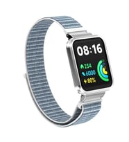 Xiaomi Redmi Watch 2 Lite Uyumlu Kordon Hasır Örgü Cırt Cırtlı Zore KRD-61 Kayış