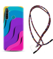 Realme 5i 5 Pro 6i 7 Pro 8 Kılıf Boyun Asklı Rasta Silikon Renk Cümbüşü 1631