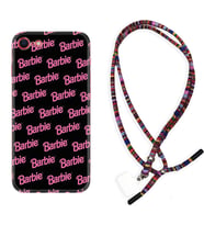 Apple iPhone 5 6 7 8 Plus Se XR Kılıf Boyun Asklı Rasta Silikon Barbie 1404