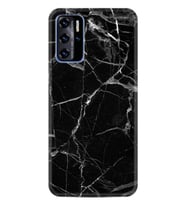 Reeder P13 Blue Max L 2022 Kılıf Desenli Silikon Güzel Kılıf Fragile Black Mermer 1378