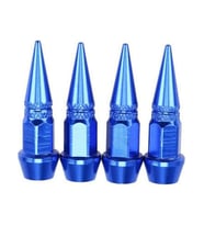 Alüminyum Sivri Sibop Kapağı Mavi 4'lü 45MM