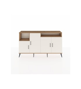 Arges Konsol 5 Raflı 4 Kapaklı 176x30x99 Çam-Aytaşı/Çam