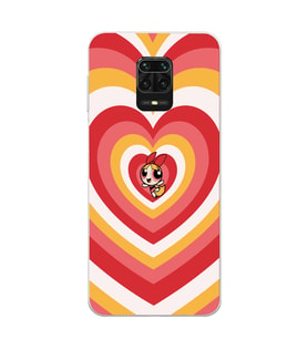 Xiaomi Redmi Note 9S - Redmi Note 9 PRO Uyumlu Powerpuff Blossom Tasarımlı Şeffaf Telefon Kılıfı