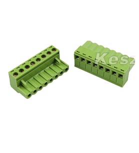 8 Pin 5.08mm Dişi Geçmeli Klemens  Yeşil