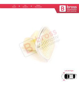 Audi A3 A4 A8 Fabia Rapid Octavia Superb Roomster Seat Cordoba Ibiza İçin Yan Çamurluk Sinyali Beyaz