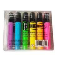 Neon Highlighter CS-H879 Renkli 6 Çeşitli Fosforlu Kalem Seti -  İşaretleyici Kalem Seti