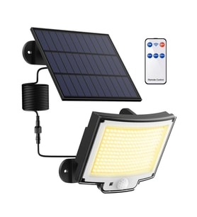 Greentech Güneş Enerjili, Hareket Sensörlü, 228 Boncuk LED Aydınlatma / GT-SL33