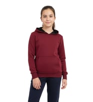 Çocuk Bordo Kapüşonlu Cepli 3 İplik Kız Erkek Sweatshirt BGL-ST05004