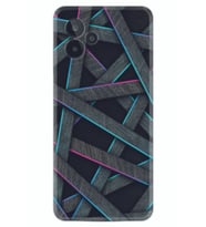 General Mobile GM 24 Pro Kılıf Silikon Desen Özel Seri Gri Zigzag 1706