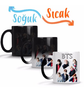 Bangtan Boys BTS Sihirli Kupa Bardak Porselen