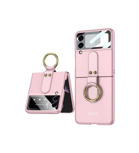 Samsung Galaxy Z Flip 3 Uyumlu Kılıf Zore Flip Ring Kıpta Kapak