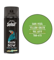 Selsil Rainbow Akrilik Sprey Boya SARI-YEŞİL (Açık Yeşil) 400 ml. - RAL6018