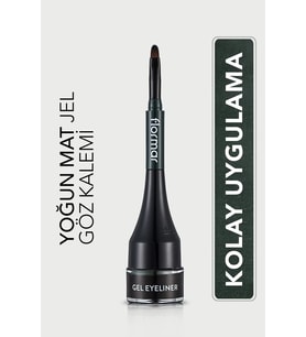 Özel Fırça Başlıklı Yoğun Pigmentli Mat Jel Eyeliner (YEŞİL) - Gel Eyeliner - 004 - 8690604591909