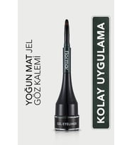 Özel Fırça Başlıklı Yoğun Pigmentli Mat Jel Eyeliner (YEŞİL) - Gel Eyeliner - 004 - 8690604591909