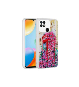 Xiaomi Poco C40 Uyumlu Kılıf Simli Desenli Kamera Korumalı Parlak Zore Popy Kapak