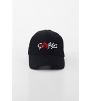 Çarşı Nakışlı Şapka - Siyah