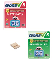 Nitelik 5. Sınıf Matematik ve Fen Bİlimleri 36 Haftalık Görev Föyleri + Telefon Standı