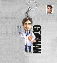 Kişiye Özel İsimli Erkek Ahşap Anahtarlık-2
