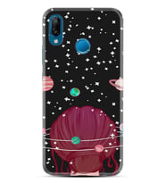 Huawei P20 Lite Mate 10 20 Lite Pro P40 Lite KılıfDesemli Silikon Space Woman 1311