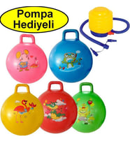 Zıp Zıp Kanguru Top Oyuncak Pilates Topu Zıplama Topu Çocuk  +POMPA HEDİYELİ
