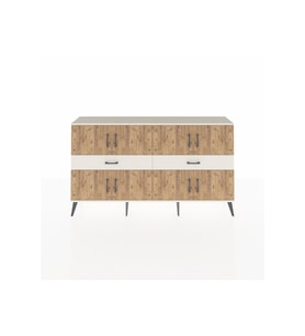 Arges Konsol 4 Raflı 2 Çekmeceli 8 Kapaklı 176x30x99 Aytaşı-Çam/Aytaşı