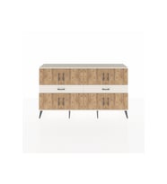 Arges Konsol 4 Raflı 2 Çekmeceli 8 Kapaklı 176x30x99 Aytaşı-Çam/Aytaşı