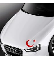 Ay Yıldız Ayyıldız Kaput Sticker Türkiye Arma Etiket