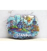 Ahşap İstanbul Temalı Magnet Alk4361
