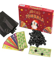 Star Lüx Tombala Yılbaşı Oyunu Kutulu 24 Kart Plastik Rakam Eğlenceli Nostaljik Tombala
