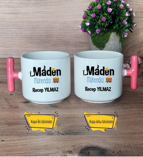 Maden Mühendisi Kupa Bardak T Pembe Kulplu Mühendisler Günü Hediyesi