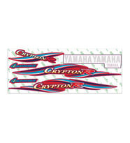 Yamaha Crypton 2005 - 2008 Uyumlu Kırmızı Sticker Set 001