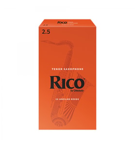 D'Addario RKA2525 Rico Orange Box Tenor Saksafon Kamışı No: 2.5 (Orta Seviye/Eğitim) - 25'li Paket  Eğitmenler İçin Toplu Paket ve Ekonomik Kullanım