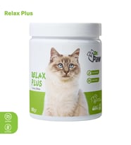 Relax Plus: Kediler için Glütensiz ve Şekersiz Stres Azaltıcı Çiğnenebilir Tablet (90 gr)