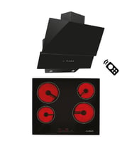 ALVEUS BEAUTY SİYAH 2'Lİ ANKASTRE SET (MOD 3000 - VİTRO 641)