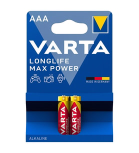 Varta Longlife Max Power Alkalin İnce Kalem Pil AAA (2 Li Paket)