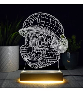 Animasyon Karakteri Tasarımlı 3d Led Lamba