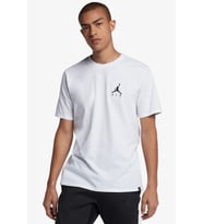 Nike Jordan Jumpan Air Unisex White-Black Tee Jordan Nakış Logolu Tişört Beyaz-Siyah