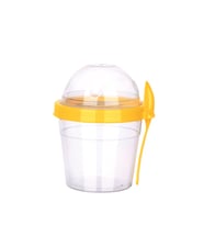 Hazneli Kaşıklı Yoğurt ve Mama Saklama Kabı 500 ml
